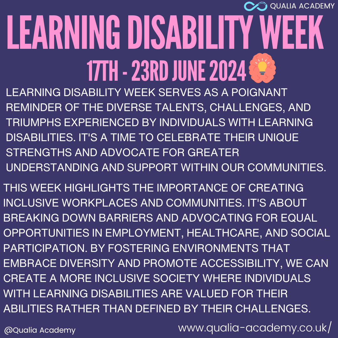 Understanding Learning Disability Week: Inclusivity in Action-17th ...