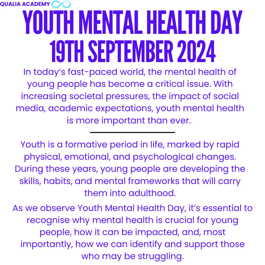 Youth Mental Health image of information from the first section of the blog
