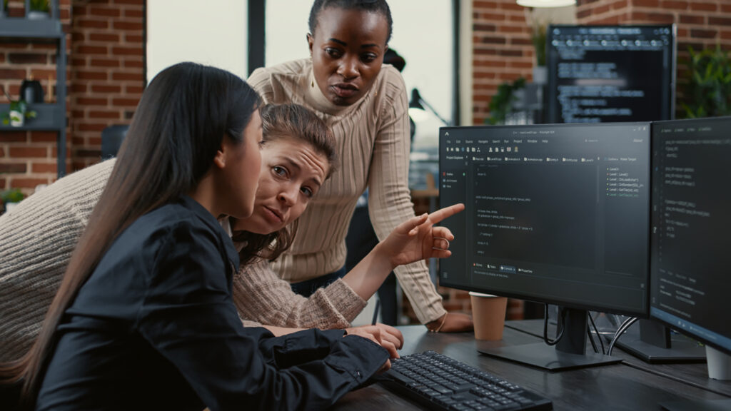 Image of girls in ICT